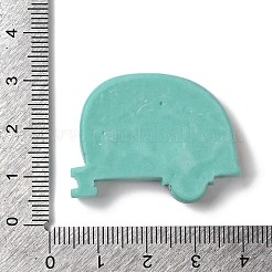 漫画の部族をテーマにした不透明樹脂のデコデンカボション  車  26x35x7mm&nbsp;RESI-M043-01E