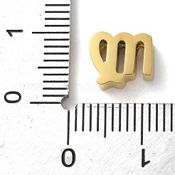 星座 304 ステンレススチール チャーム  乙女座  7.5x8.5x3mm  穴：2mm&nbsp;STAS-U038-01G-06