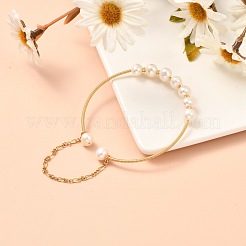 Natural Pearl Bead Bangle for Girl Women&nbsp;BJEW-JB06829