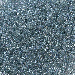 MIYUKIデリカビーズ  シリンダー  日本製シードビーズ  11/0  （db0084)海泡裏地クリスタルab  1.3x1.6mm  穴：0.8mm  約2000PCS /ボトル  10 G /ボトル&nbsp;SEED-JP0008-DB0084