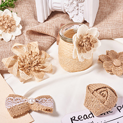 12Pcs 6 Styles Jute Ornament Accessories&nbsp;DIY-TA0011-98