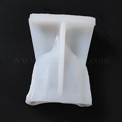父の愛のキャンドルシリコン胸像型をDIY  半身彫刻の香り付きキャンドル作り  ホワイト  13.2x10x6.1cm  内径：83x21mm。&nbsp;DIY-H001-01
