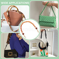 1Pc Resin Oval Link Purse Chains with Alloy Clasps&nbsp;FIND-PH0028-19A