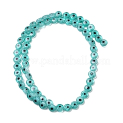 Handmade Evil Eye Lampwork Beads Strands&nbsp;LAMP-G164-10A-01