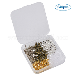 Brass Ball Post Stud Earring Findings&nbsp;KK-CD0001-04