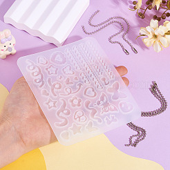 Heart Star DIY Silicone Pendant Molds&nbsp;DIY-TA0010-95