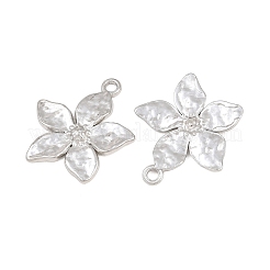 304ステンレスペンダント  花のチャーム  ステンレス鋼色  22x20x2mm  穴：1.9mm&nbsp;SA-CBA3ECF-09P