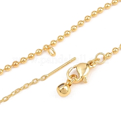 2MM Brass Ball Chain Bracelet Making&nbsp;KK-D238-01G