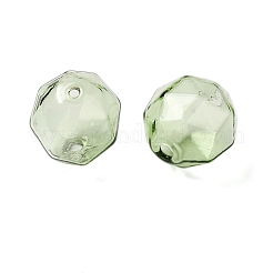 透明ガラスビーズ  多面カット  ラウンド  ダークシーグリーン  14x13.5x14mm  穴：1.6mm&nbsp;GLAA-A041-01A-02