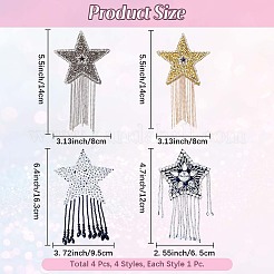 4Pcs Cloth Star&nbsp;PATC-CY0001-08A