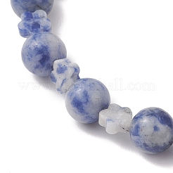 Natural Blue Spot Jasper Beads Bracelets&nbsp;BJEW-JB13233