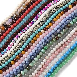 Natural & Synthetic Mixed Gemstone Beads Strands&nbsp;G-XCP0001-35