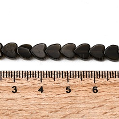 ハートの天然＆合成混合宝石ビーズ連売り  染めと未染色の混合  6x6.5x3~3.5mm  穴：0.6mm  約72個/連  14.69~15''（37.3~38.1センチメートル）&nbsp;G-L420-25-6mm-M