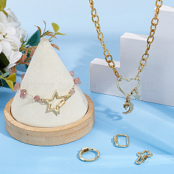 5Pcs 5 Styles Brass Screw Carabiner Lock Charms&nbsp;KK-HS0015-15
