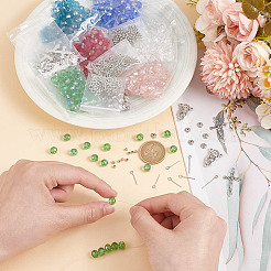 DIY Rosary Beaded Style Necklaces Bracelet Making Finding Kit&nbsp;DIY-AR0003-72