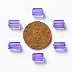 透明なアクリルビーズ  多面カット  ポリゴン  ミディアムスレートブルー  9x5mm  穴：1.8mm  約3496個/500g&nbsp;TACR-S154-27B-47