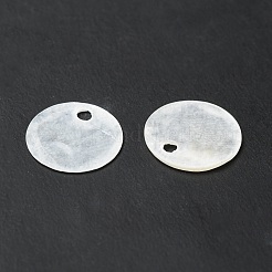 Natural Capiz Shell Charms&nbsp;X-BSHE-G029-15