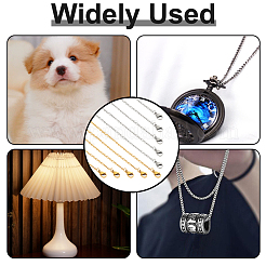 20Pcs 2 Colors 304 Stainless Steel Cable Chain Necklaces Set&nbsp;MAK-NB0001-28