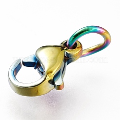 Ion Plating(IP) 304 Stainless Steel Lobster Claw Clasps&nbsp;LS-STAS-G240-01A-C