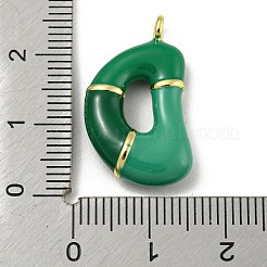 Brass Enamel Pendants&nbsp;X-KK-E093-03G-D