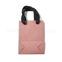 Paper Gift Tote Bags with Nylon Ribbon Handles&nbsp;ABAG-G018-01A