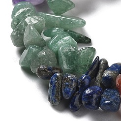 Chakra Natural Mixed Gemstone Chip Beads Strands&nbsp;G-M205-78