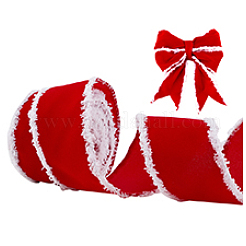 10 Yards Chenille Edged Velvet Ribbon&nbsp;OCOR-WH0088-39