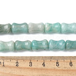 天然アマゾナイトビーズ連売り  竹の棒  12.5x8.5mm  穴：1.4mm  約30個/連  14.96''（38センチメートル）&nbsp;G-M445-B01-01