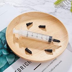 プラスチックストッパー  シリンジバレルチップキャップ  ブラック  17x7.5mm&nbsp;TOOL-GB0001-08