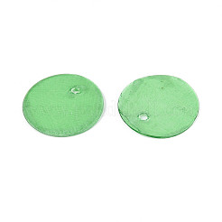 Spray Painted Natural Capiz Shell Disc Charms&nbsp;X1-BSHE-T014-02E