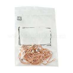 5Pcs Rack Plating Adjustable Brass Slider Bracelet Making&nbsp;MAK-FS0001-03RG