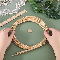 Flat Natural Bamboo Wicker Strips&nbsp;DIY-WH0591-586