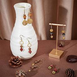 Wood Beads Dangle Earrings DIY Making Kit&nbsp;DIY-SC0017-64