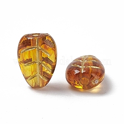 Golden Metal Enlaced Acrylic Beads&nbsp;X1-OACR-H019-09