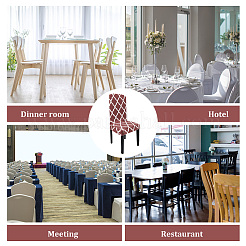 Polyester Elastic Chair Cushion&nbsp;FIND-WH0417-71B