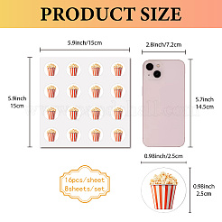 8Pcs Plastic Waterproof Self-Adhesive Picture Stickers&nbsp;DIY-WH0428-270