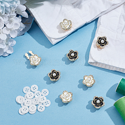 8Pcs 2 Style Alloy Cufflinks&nbsp;HJEW-NB00331
