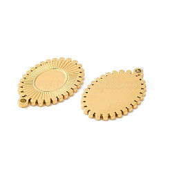 Manual Polishing 304 Stainless Steel Pendant Cabochon Settings&nbsp;STAS-P335-24G