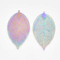 Ion Plating(IP) 304 Stainless Steel Filigree Big Pendants&nbsp;X-STAS-S108-38