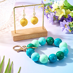 40Pcs 4 Colors Opaque Acrylic Beads&nbsp;MACR-TA0002-98