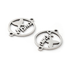 Tarnish Resistant 201 Stainless Steel Connector Charms&nbsp;STAS-A090-21P