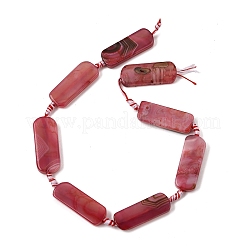 Dyed & Heated Natural Banded Agate Beads Strands&nbsp;GG-CBAB9C6-D04-01
