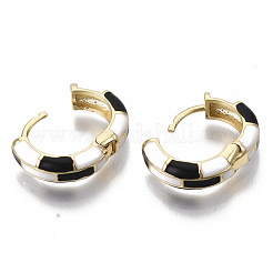 Brass Huggie Hoop Earrings&nbsp;EJEW-S209-06A