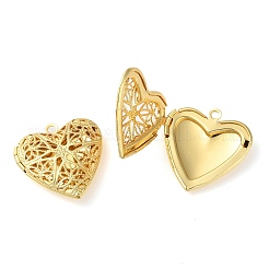 Rack Plating Brass Locket Pendants&nbsp;KK-M269-08G