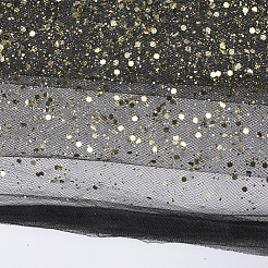 1M Sequins Polyester Organza Fabrics&nbsp;DIY-CY0001-84C