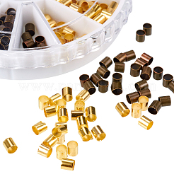 Column Brass Tube Crimp Beads 6 Colors in 1 Box for Jewelry Making&nbsp;KK-PH0007-02-NR