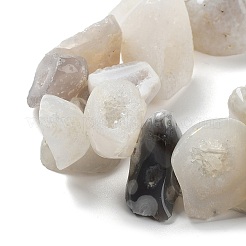 Natural Druzy Agate Beads Strands&nbsp;G-M406-A02