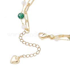 Natural Green Agate Beads Multi-layered Bracelets&nbsp;BJEW-JB12217-01
