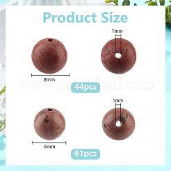 2 Strands 2 Styles Natural Rhodonite Beads Strands&nbsp;G-GO0001-30