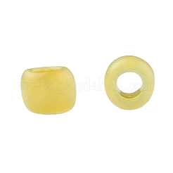 トーホー 11/0ラウンドビーズ  日本製シードビーズ  （902f）カナリアイエローパールマット  2.2mm  穴：0.8mm  約1110PCS /ボトル  10 G /ボトル&nbsp;SEED-JPTR11-0902F